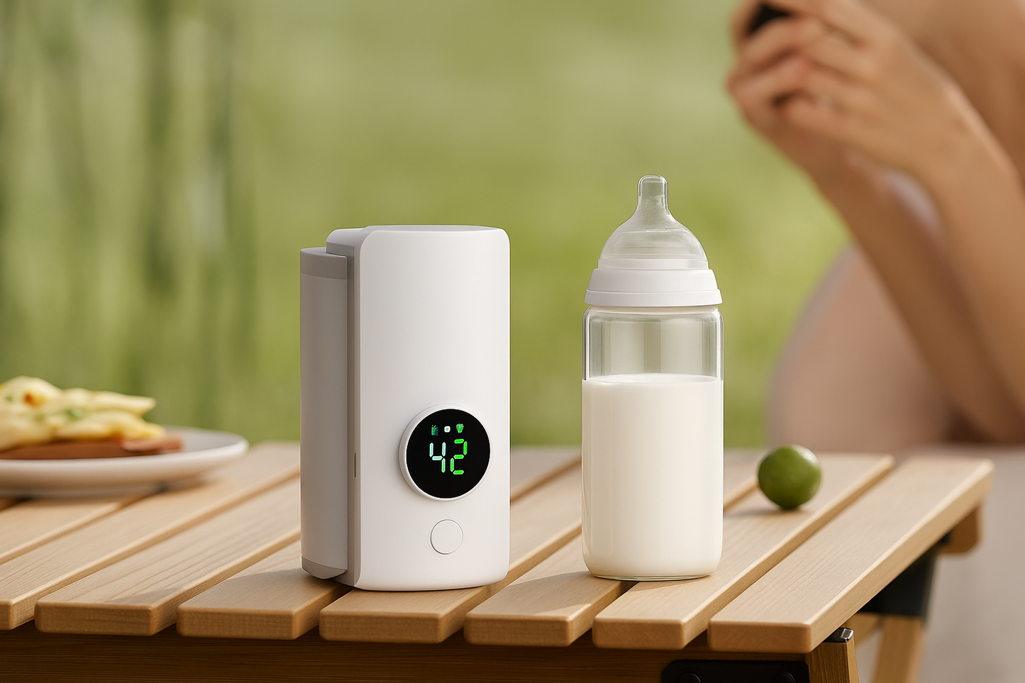 BabyHeat Pro™ – Calentador Eléctrico de Biberones Portátil con Pantalla Digital