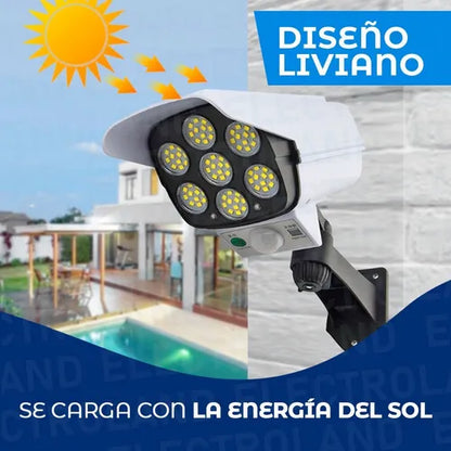 SolarGuardian™ – Lámpara Solar tipo Cámara de Vigilancia