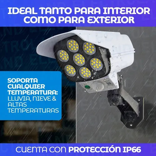 SolarGuardian™ – Lámpara Solar tipo Cámara de Vigilancia