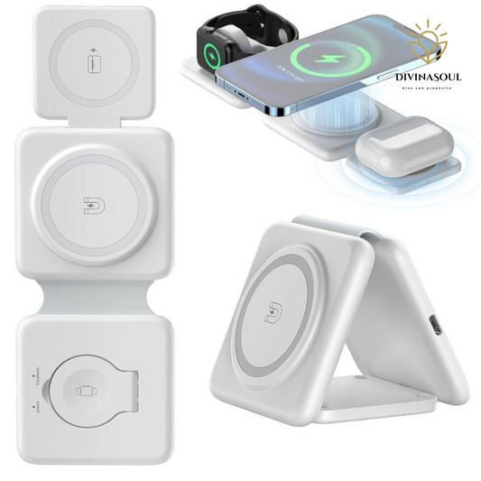 FoldCharge™ Cargador Inalámbrico 3 en 1
