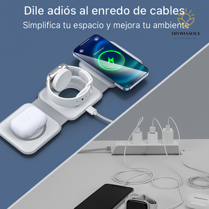 FoldCharge™ Cargador Inalámbrico 3 en 1