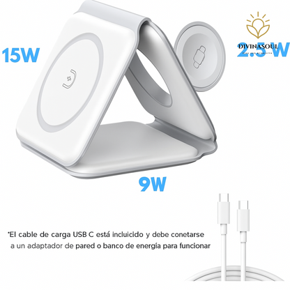 FoldCharge™ Cargador Inalámbrico 3 en 1